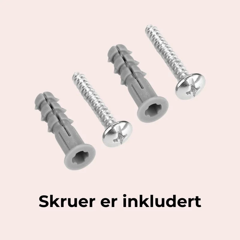 Vegghengt oppbevaringshylle til post og nøkler