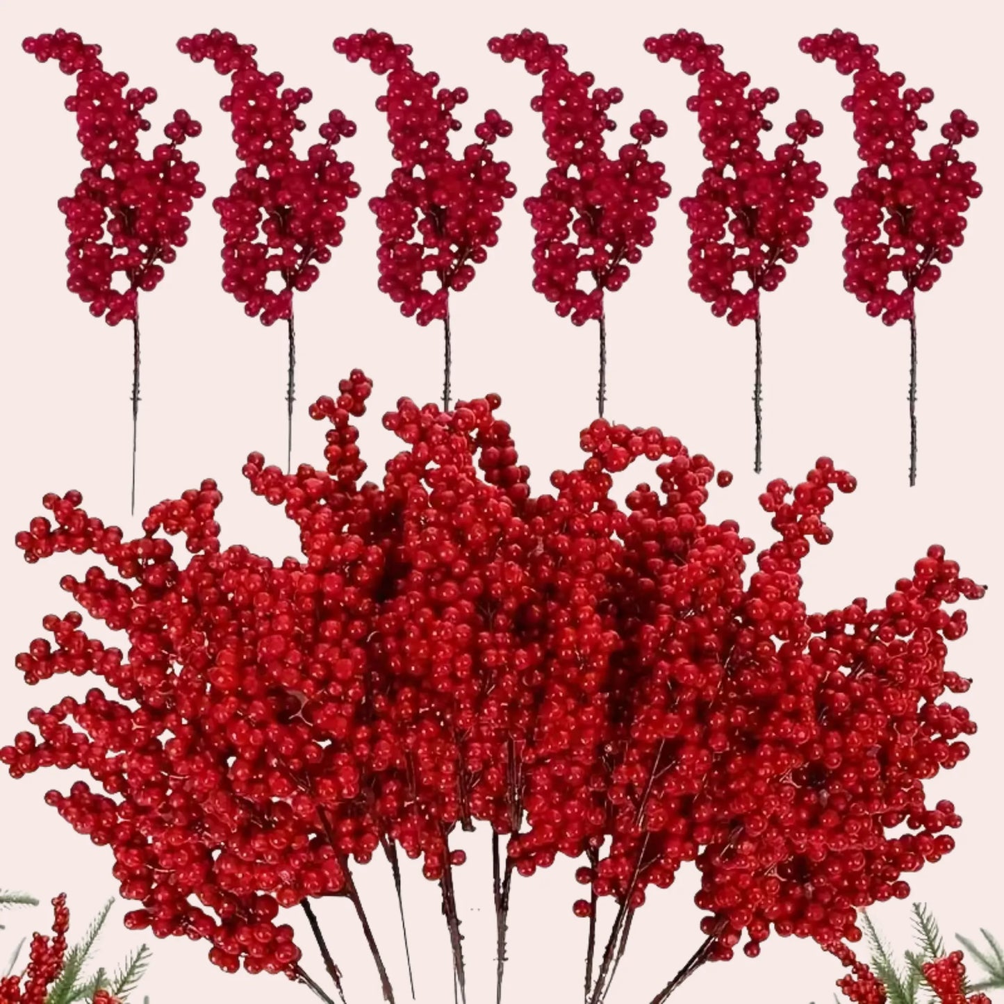 10 kvister med røde bær