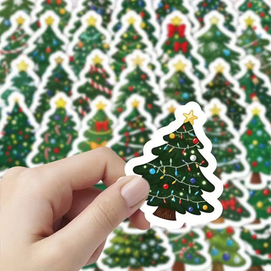 55 juletre klistremerker