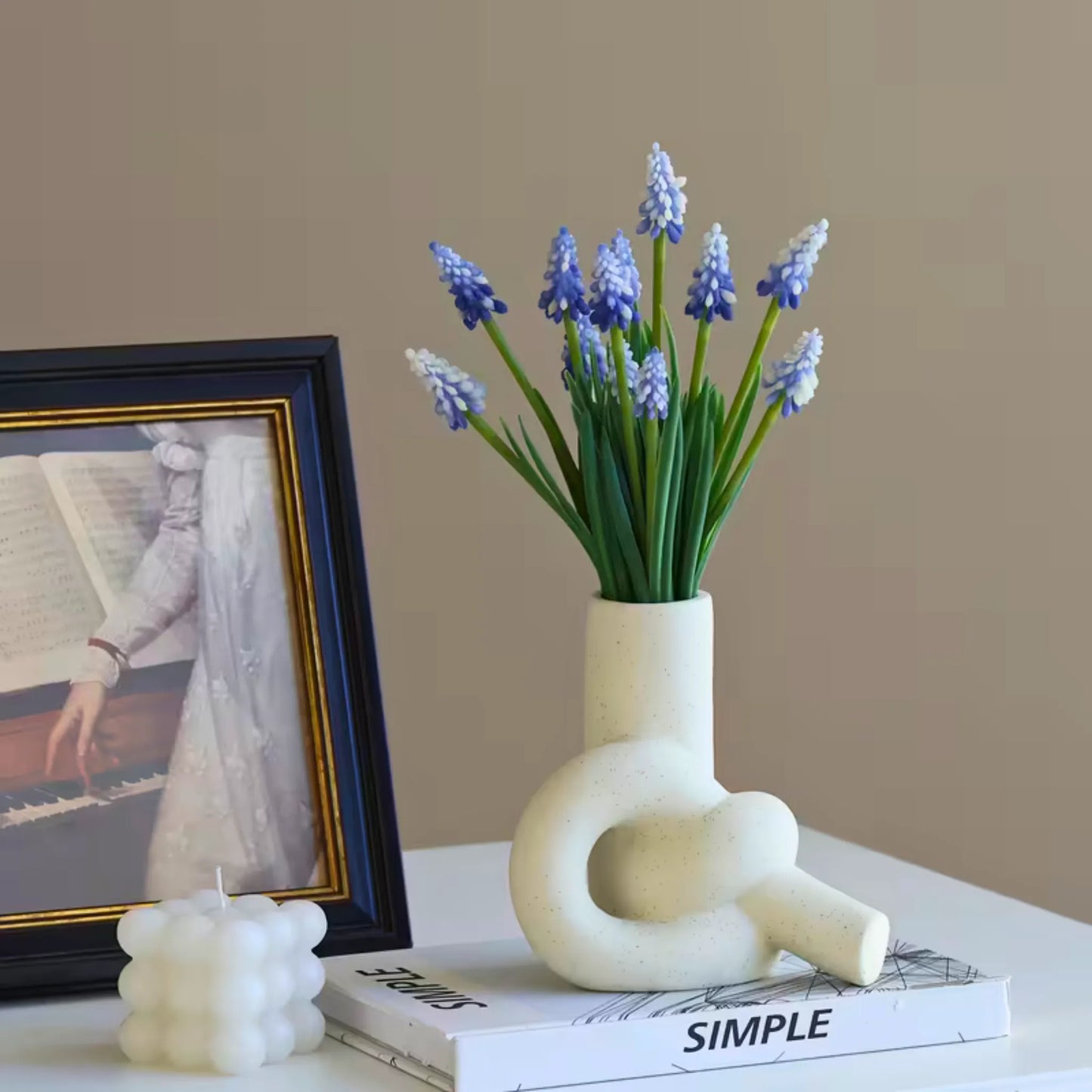 Bukett med 12 Muscari (perleblomster)