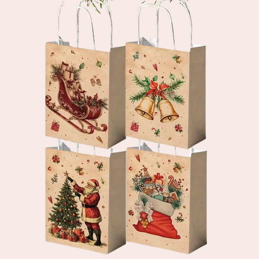 4 retro julegaveposer