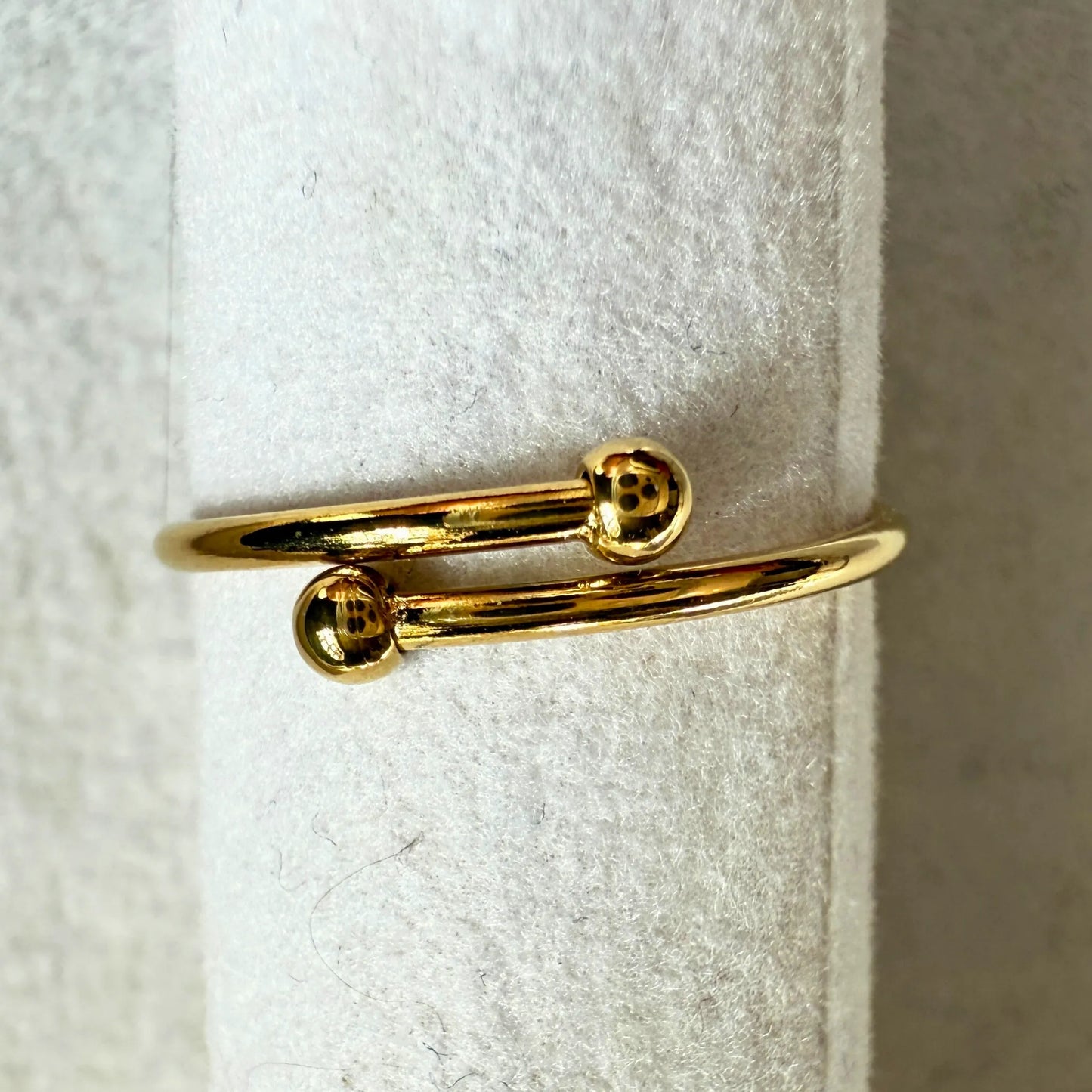 TORILL ring- gullbelagt 100% rustfritt stål