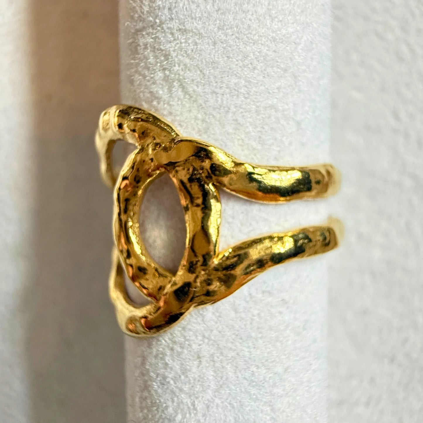 GABRIELLE ring- gullbelagt 100% rustfritt stål