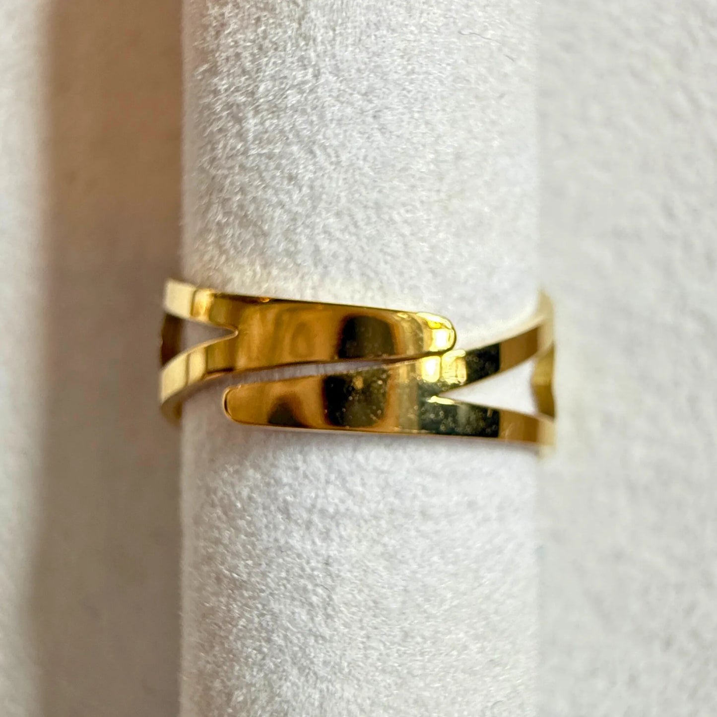 💍 MATHEA ring- gullbelagt med perlemor