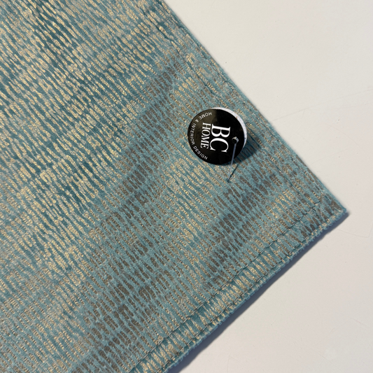 Spisebrikke gullprint aqua: 33x45 cm