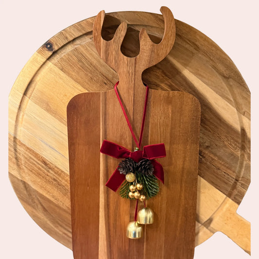 Dekorbuketter med bjeller og sløyfe