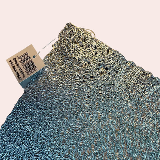 Sølvfarget spisebrikke: 45x30cm