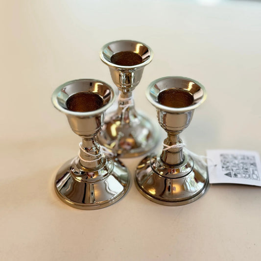 Sølvfarget lysestake 🕯️✨