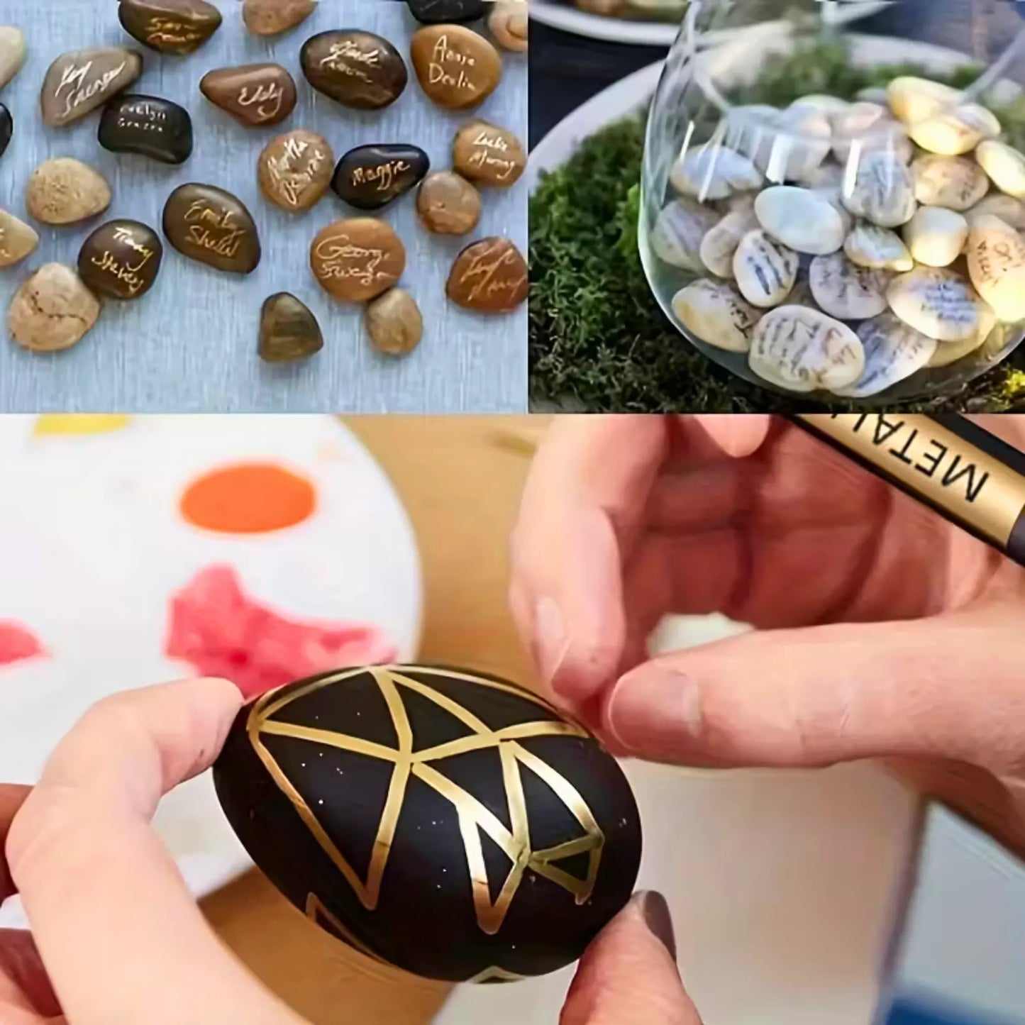 10 metalliske tusjer