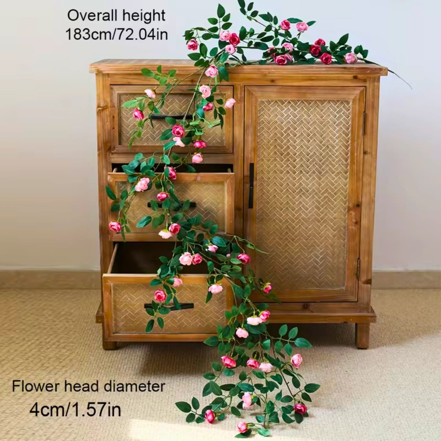 180 cm lang rosegirlander🌹🌹🌹