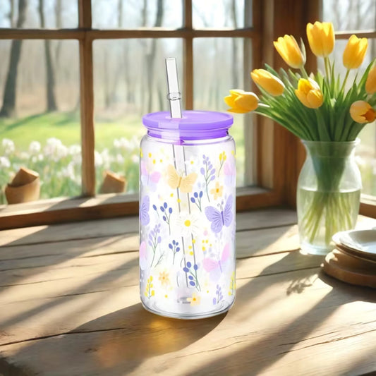 Drikkeflaske med sommerfugler🦋