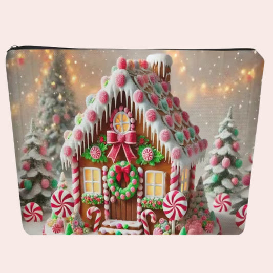 Pepperkakehus liten toalettveske