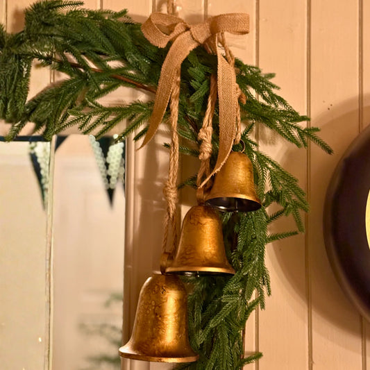 Retro håndlagede juleklokker