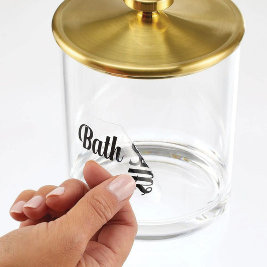 Merkelapper for badet