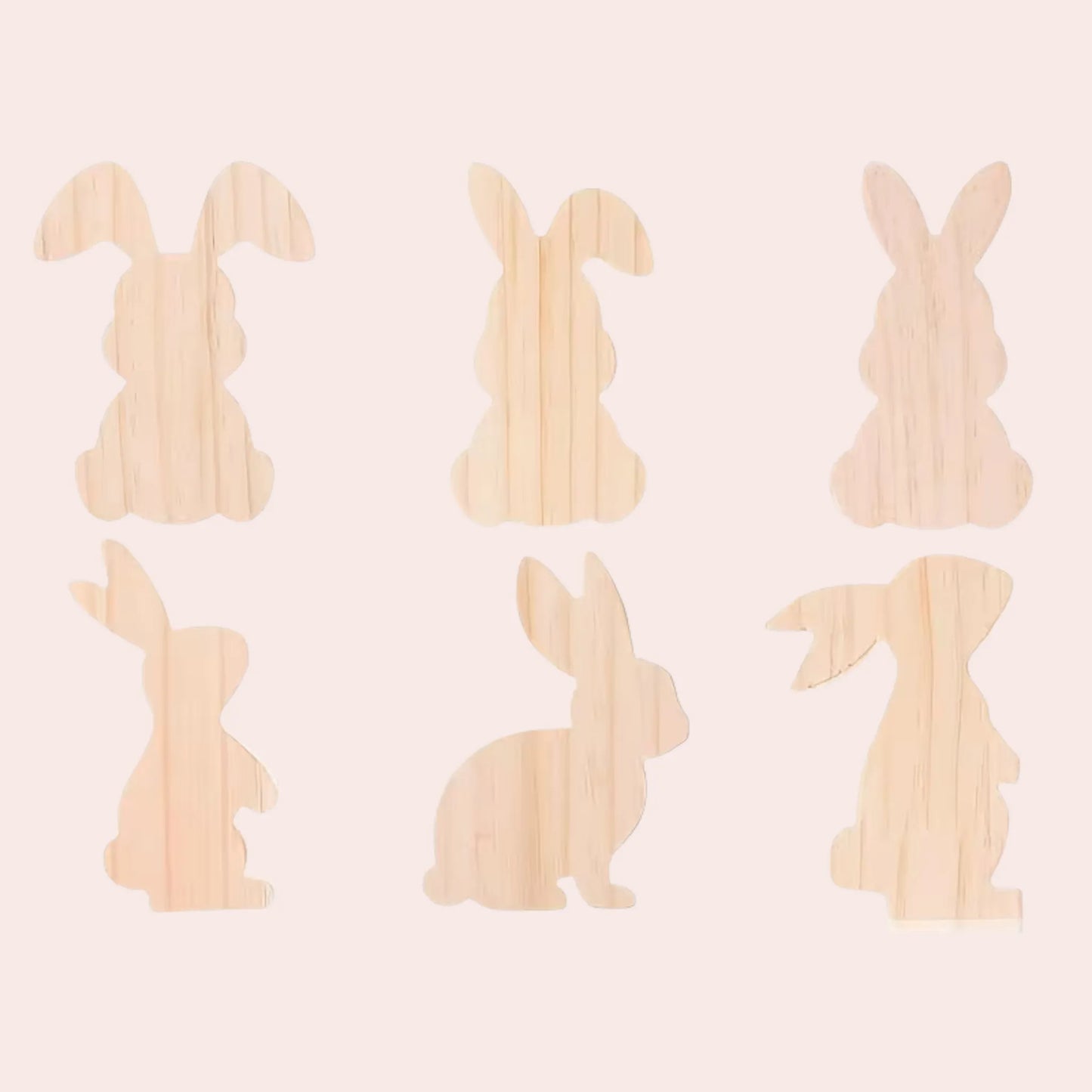 6 kaniner i tre