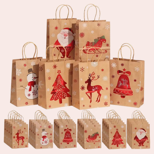 6 julegaveposer med ulike motiver