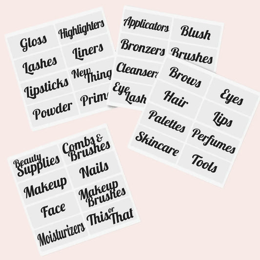 Merkelapper for sminke