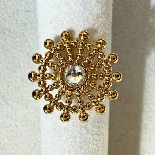 TORILL ring- gullbelagt 100% rustfritt stål