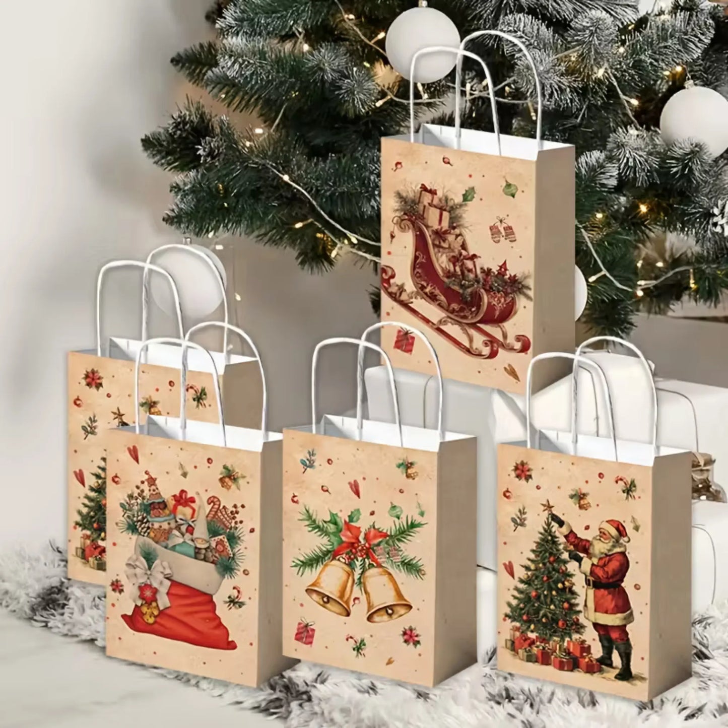 4 retro julegaveposer