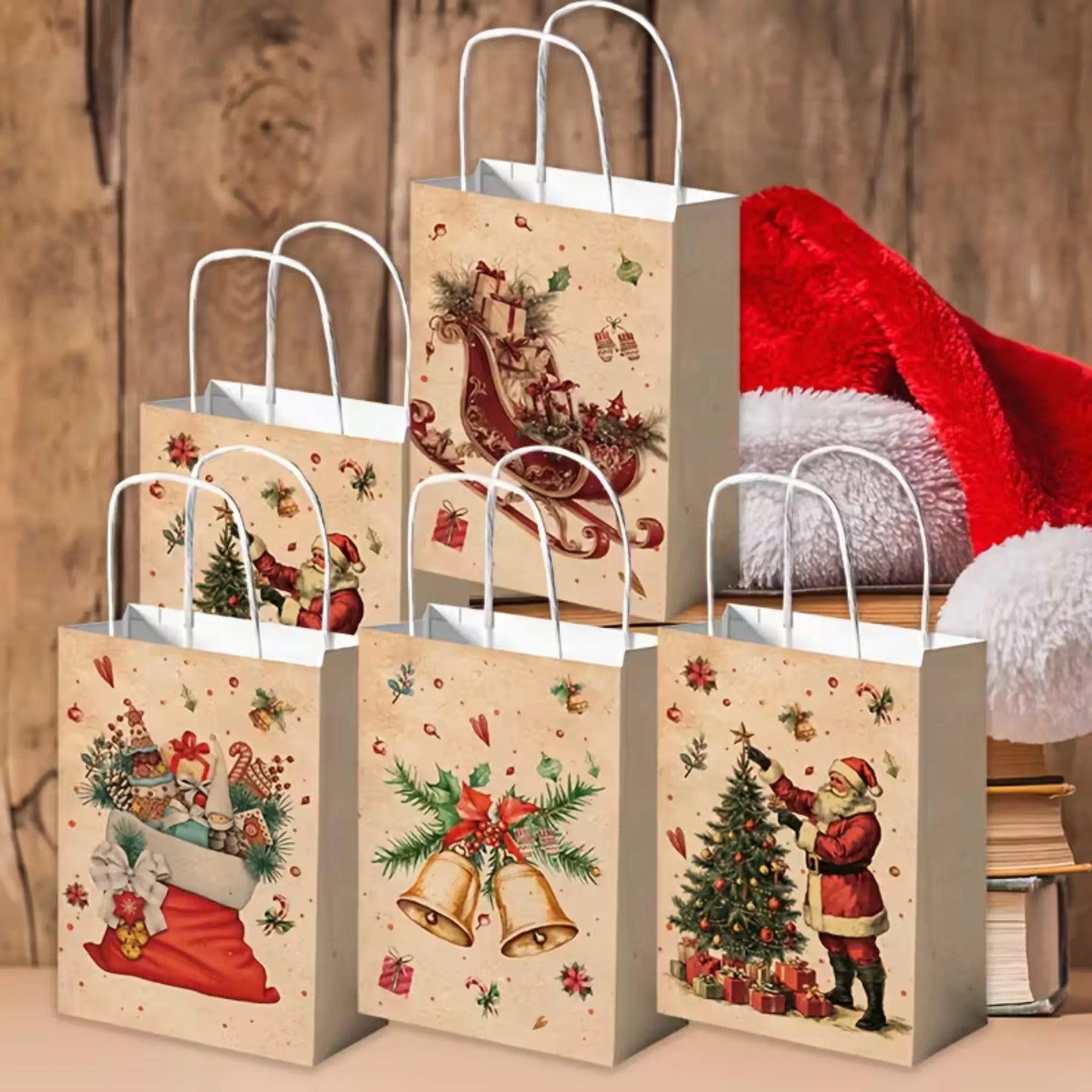 4 retro julegaveposer