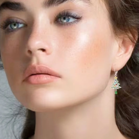 Juletre grønne øredobber