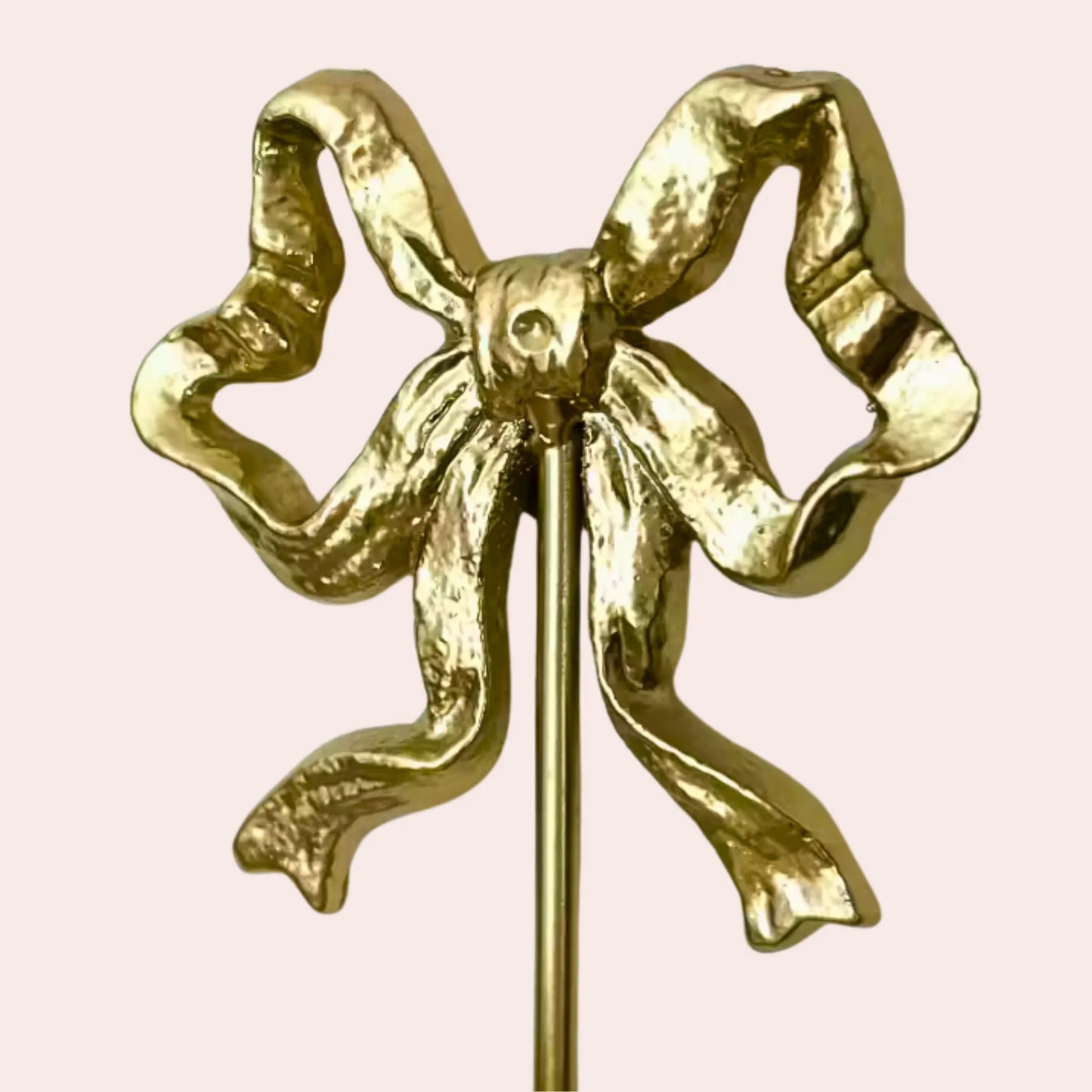 Sløyfe metall lysestake for kubbelys