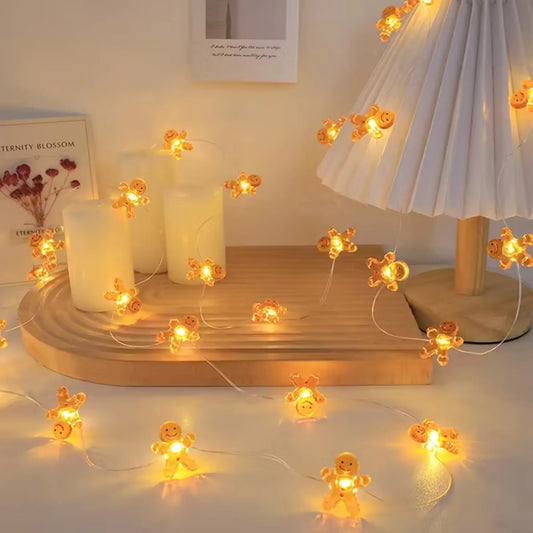 Lyslenke pepperkakemenn