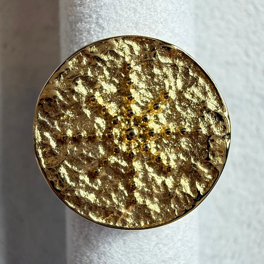 KAROLINE ring- gullbelagt 100% rustfritt stål