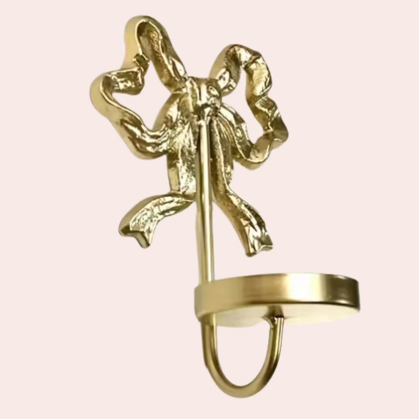 Sløyfe metall lysestake for kubbelys