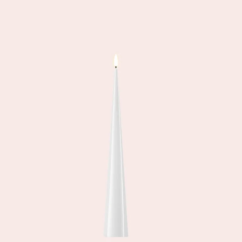 Deluxe Homeart LED-figurlys (cone candle): 3 størrelser