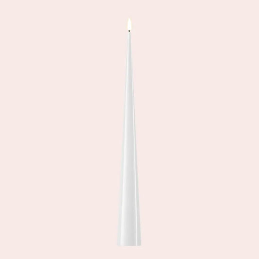 Deluxe Homeart LED-figurlys (cone candle): 3 størrelser