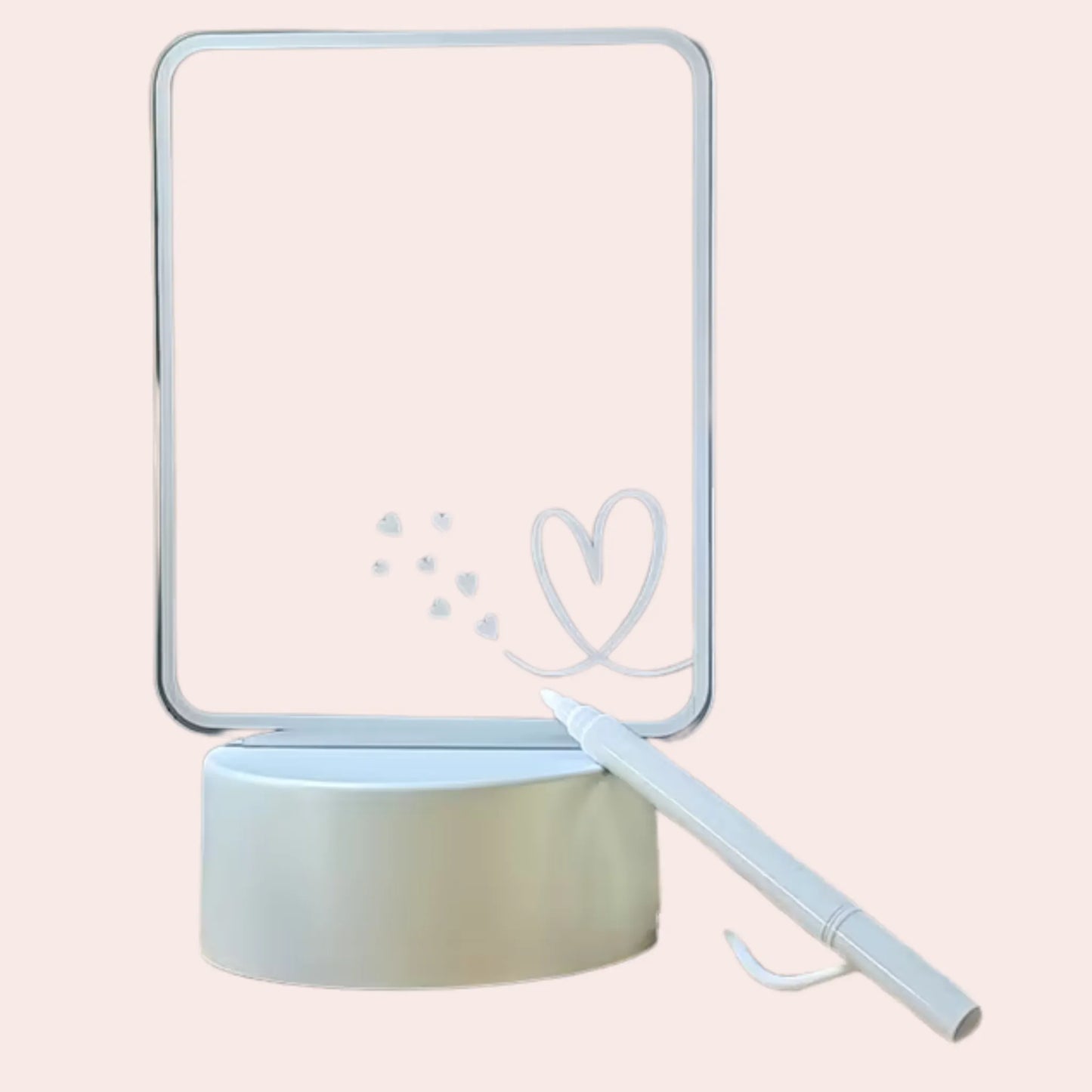 Lysende skilt til å skrive på